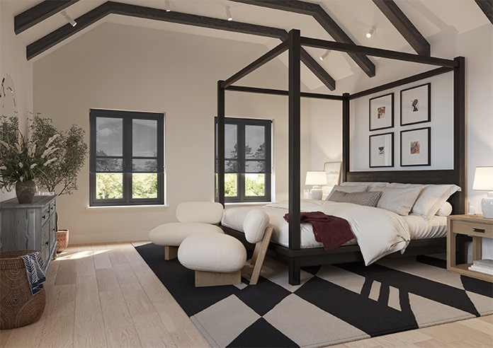 Illusion, Charcoal - Twist&Fit Roller Blind - Image 7